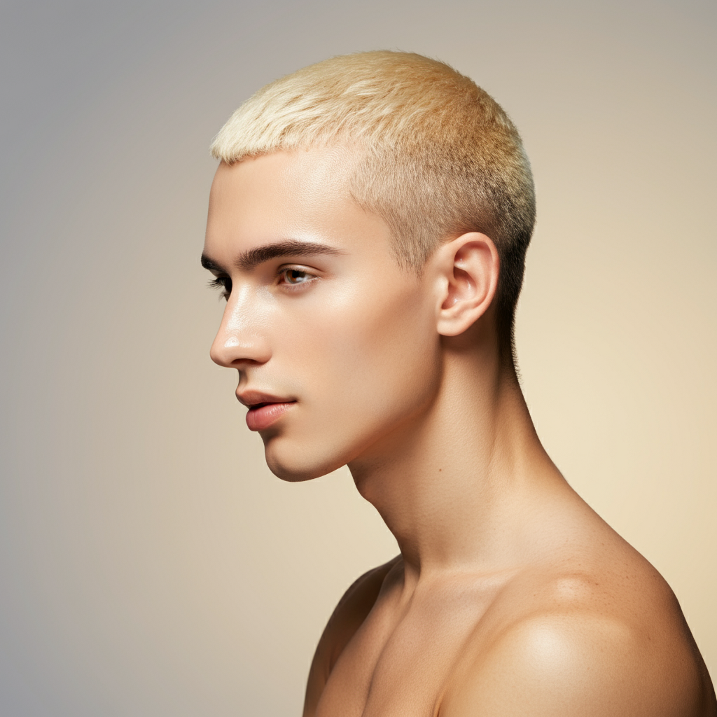 Blonde male model - Luxia SPF 30 Invisible UV Primer